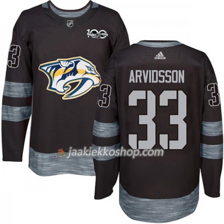 Miehille NHL Nashville Predators Pelipaita Viktor Arvidsson 33 1917-2017 100th Anniversary Adidas Musta Authentic